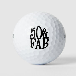 Pelotas De Golf Guay Elegant Fun 50 y FAB Cumpleaños