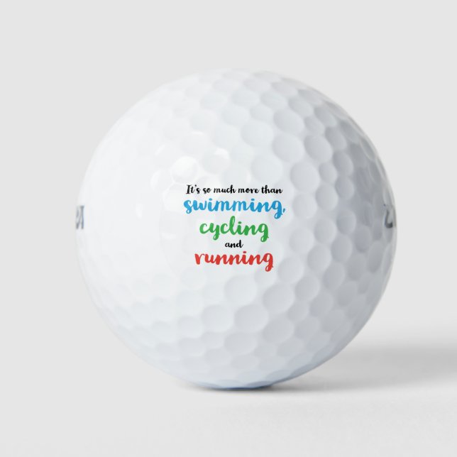 Pelotas De Golf Guay y diseño original para triatletas (Anverso)