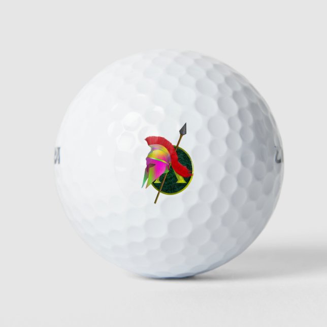 Pelotas De Golf Guerrero Espartano O Griego (Anverso)