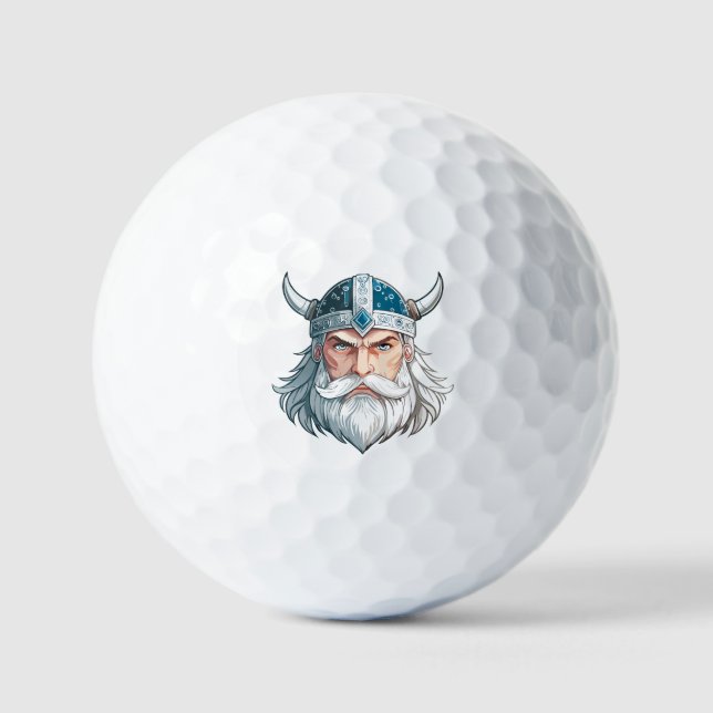 Pelotas De Golf guerrero vikingo (Anverso)