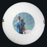 Pelotas De Golf Guión de Guay de la foto de mejor papá<br><div class="desc">Añade fácilmente una foto de tu padre con un genial guion al Mejor Papá de siempre.</div>