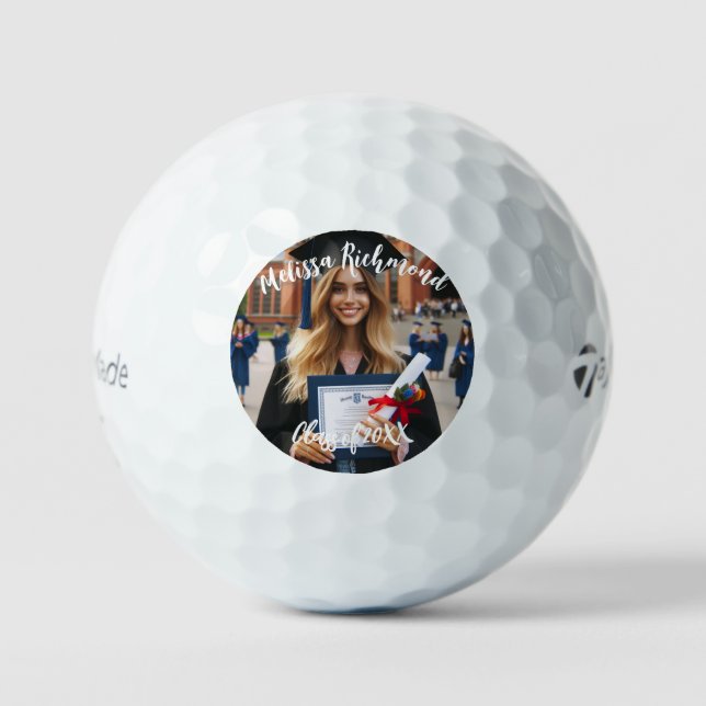Pelotas De Golf Guión fotográfico español simple y moderno | PERSO (Anverso)