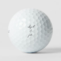 Guión simple Personalizado Nombres Boda Titleist P