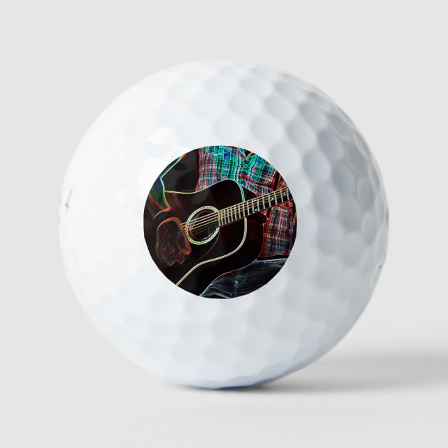 Pelotas De Golf Guitar 1 a 6 gbcnm (Anverso)