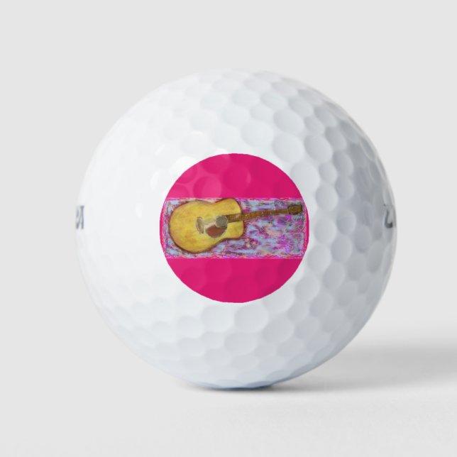 Pelotas De Golf Guitarra Acústica (Anverso)
