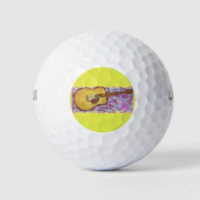 Pelotas De Golf Guitarra Acústica (Anverso)