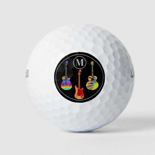 Pelotas De Golf guitarras personalizadas (Anverso)