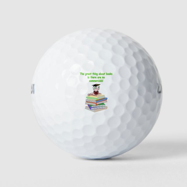 Pelotas De Golf Gusano de libro (Anverso)