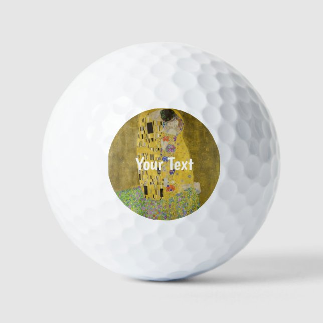 Pelotas De Golf Gustav Klimt - El beso (Anverso)