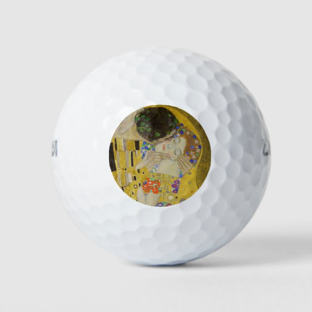 Pelotas De Golf Gustav Klimt - El beso (Anverso)