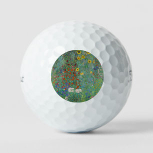 Pelotas De Golf Gustav Klimt - Jardín de campo con girasoles