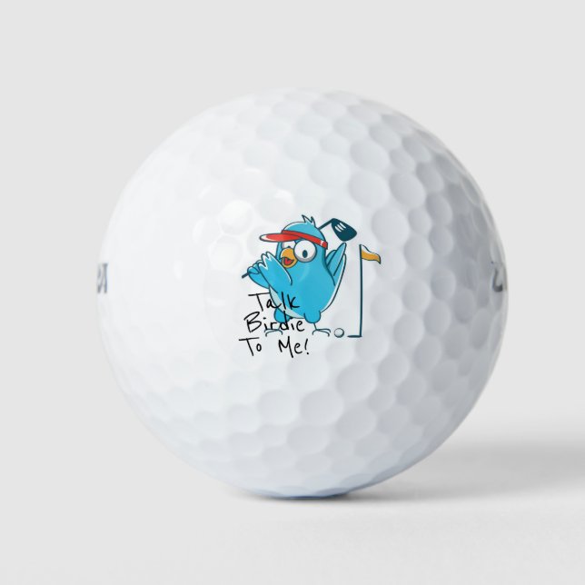 Pelotas De Golf ¡Habla De Birdie Para Mí! (Anverso)