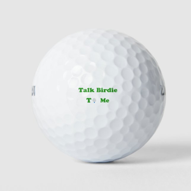 Pelotas De Golf Hablar De Birdie Para Mí (Anverso)