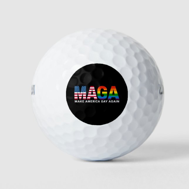 Pelotas De Golf Hacer que Estados Unidos vuelva a ser el orgullo g (Anverso)