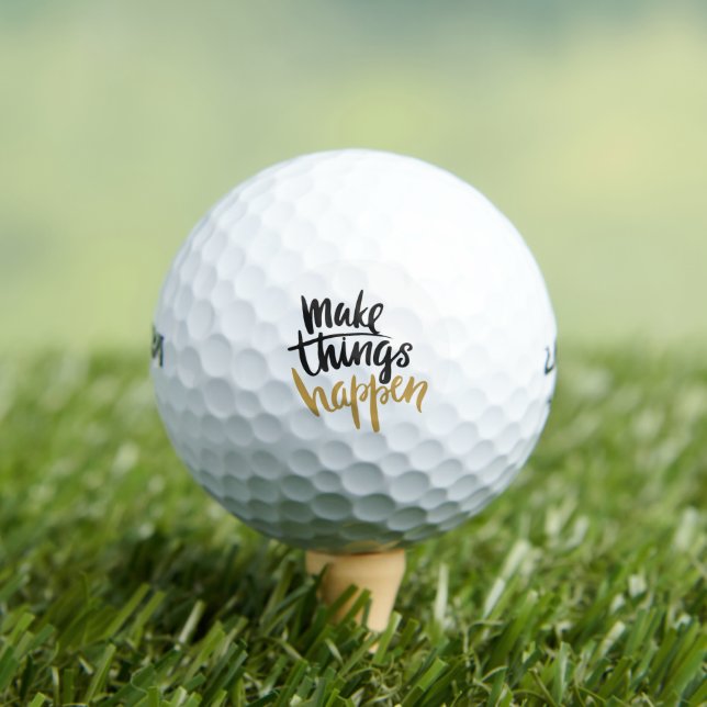 Pelotas De Golf Hacer que las cosas sucedan (Camiseta in situ)