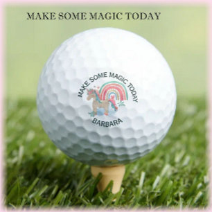 Pelotas De Golf Hacer que un hombre mágico hoy apoye rosado