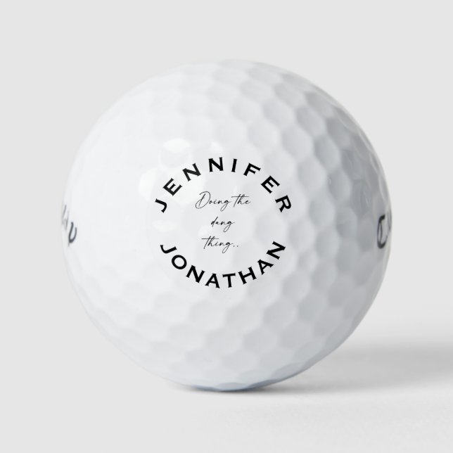 Pelotas De Golf Haciendo el asunto de las pandillas Personalizados (Anverso)