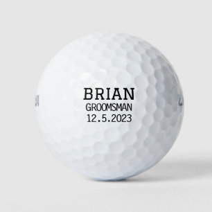 Pelotas De Golf Haga un seguimiento de su propuesta de Groomsman c