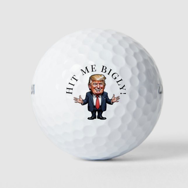Pelotas De Golf Háganme un mal Trump personalizado (Anverso)