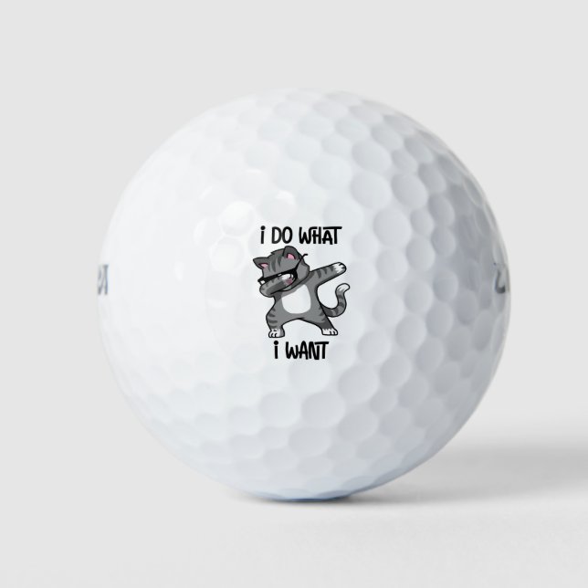 Pelotas De Golf hago lo que quiero dueño del gato (Anverso)