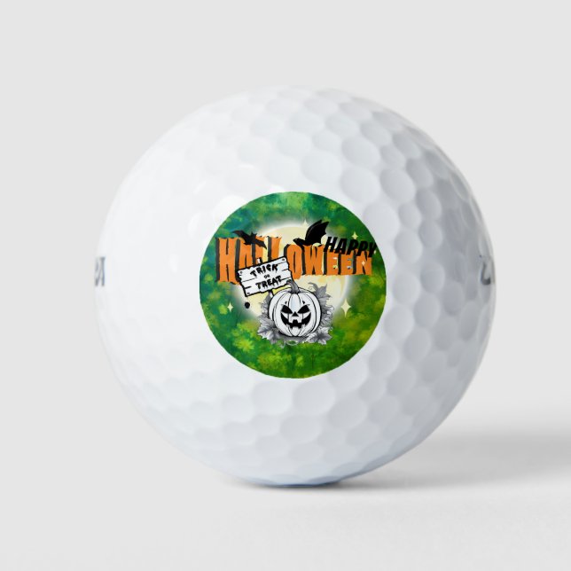 Pelotas de golf halloween (Anverso)