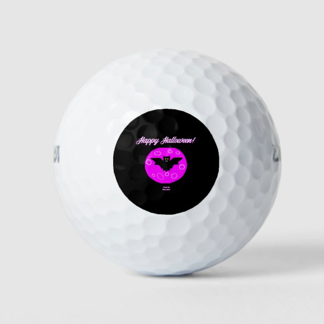 Pelotas De Golf Halloween Bat Golf Balls (Anverso)