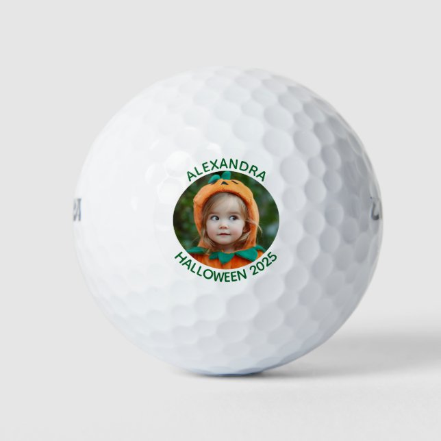 Pelotas De Golf Halloween Costume Family Photo (Anverso)