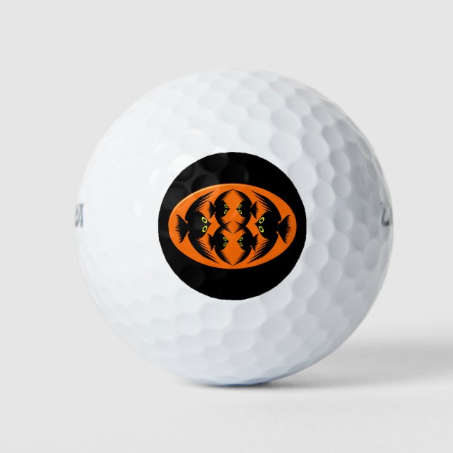 Pelotas De Golf Halloween Crows Golf Ball (Anverso)