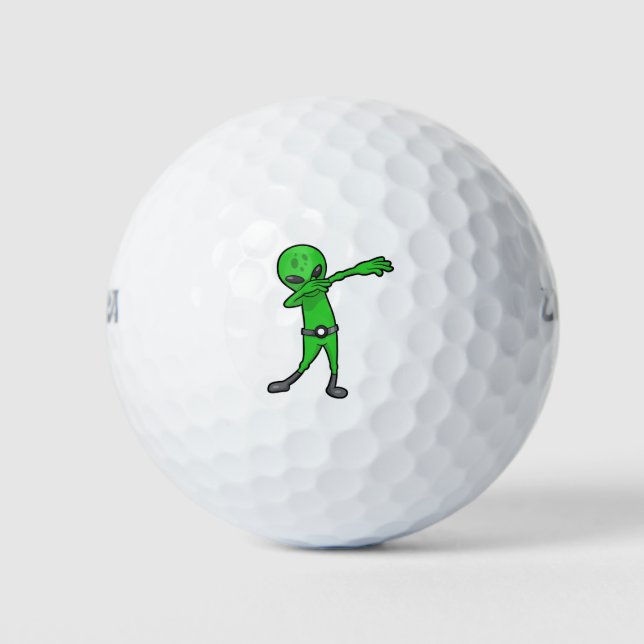 Pelotas De Golf halloween dabbing alien (Anverso)