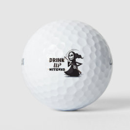 Pelotas De Golf Halloween de golf con bruja