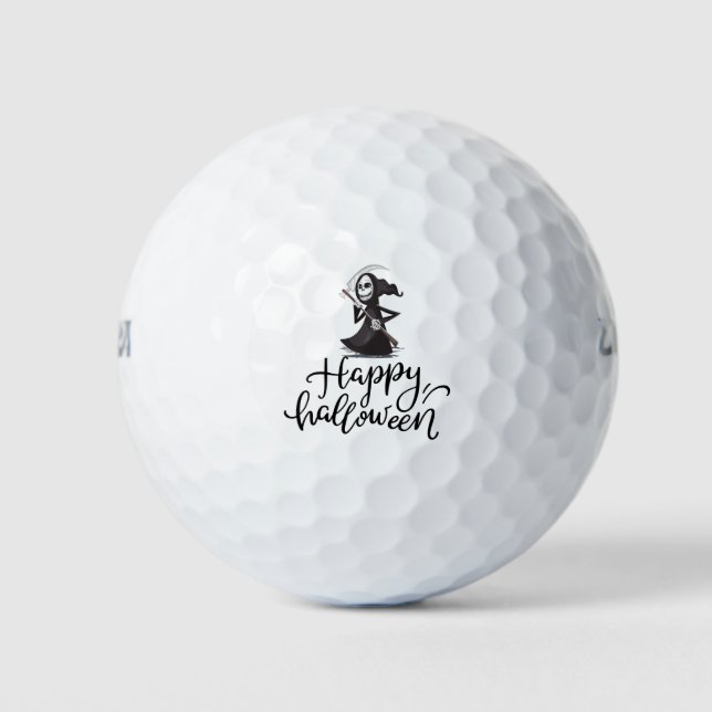 Pelotas De Golf Halloween de golf con miedo fantasma (Anverso)