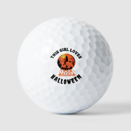 Pelotas De Golf Halloween de golf Este chica ama a la Bruja Hallow