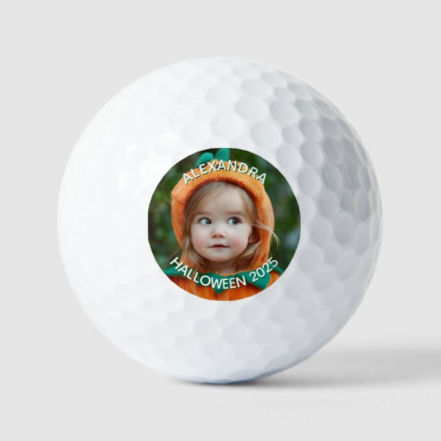 Pelotas De Golf Halloween Family Photo (Anverso)