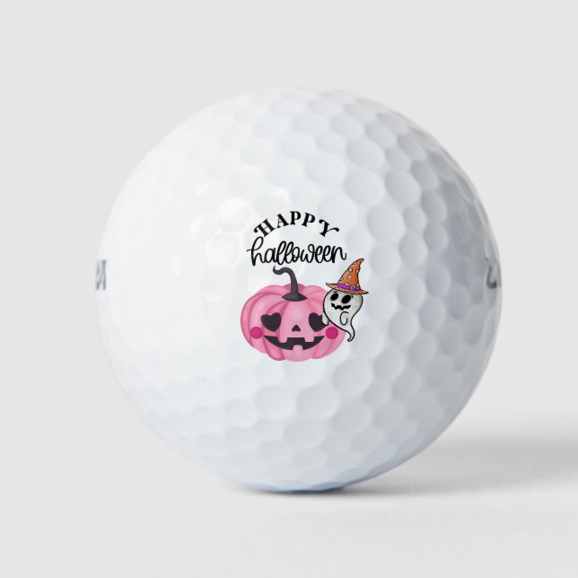 Pelotas De Golf Halloween Ghost Spooky Scary (Anverso)
