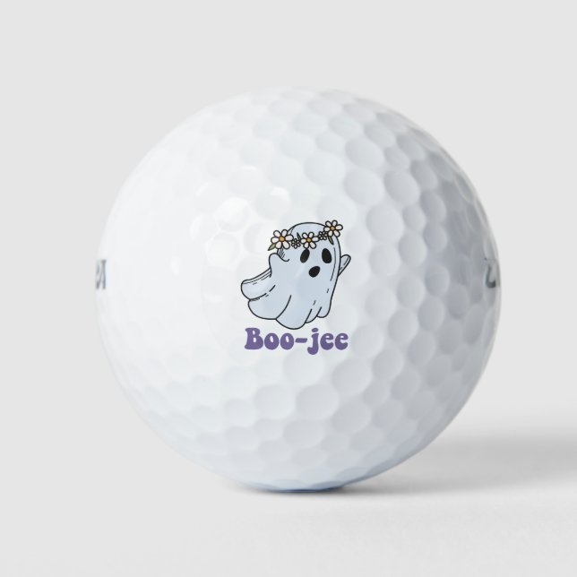 Pelotas De Golf Halloween Spooky Ghost Boo Jee Boo (Anverso)