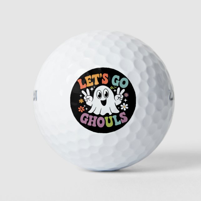 Pelotas De Golf Halloween Vamos Ghouls Ghost Retro Costume (Anverso)