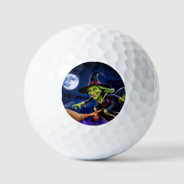 Pelotas De Golf Halloween/Witch Golf Ball (Anverso)