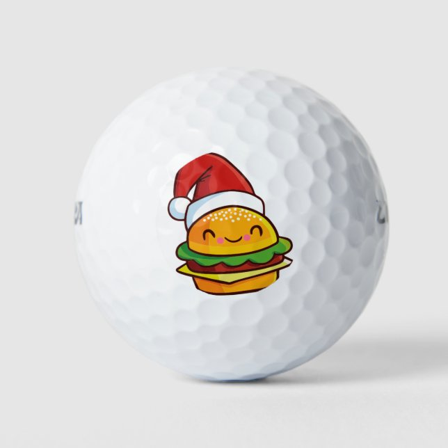 Pelotas De Golf hamburguesa de navidades (Anverso)