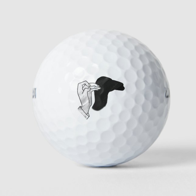 Pelotas De Golf Hand Silhouette Camel (Anverso)