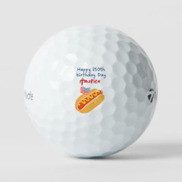 Pelotas De Golf Happy 250th Birthday America! 1776 - 2026 Playful 
