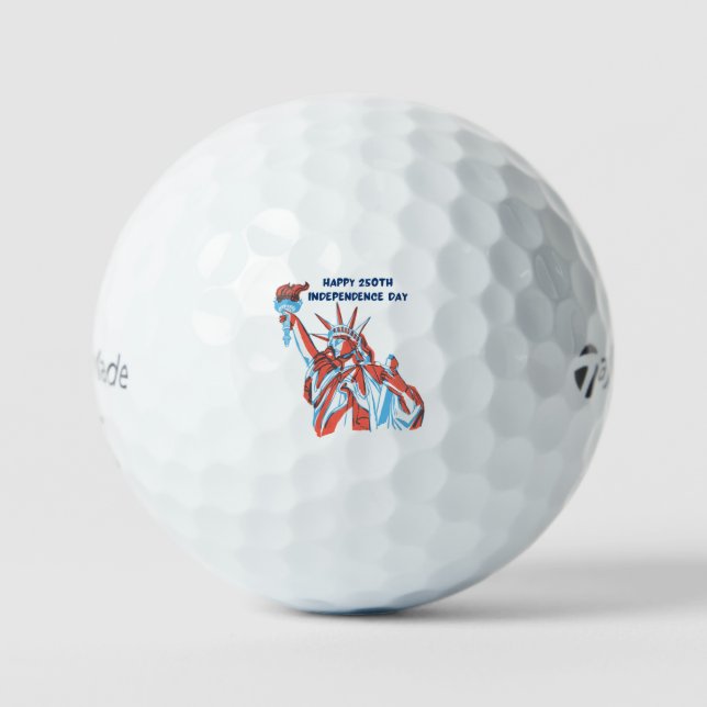 Pelotas De Golf Happy 250th Independence Day 1776-2026 (Anverso)