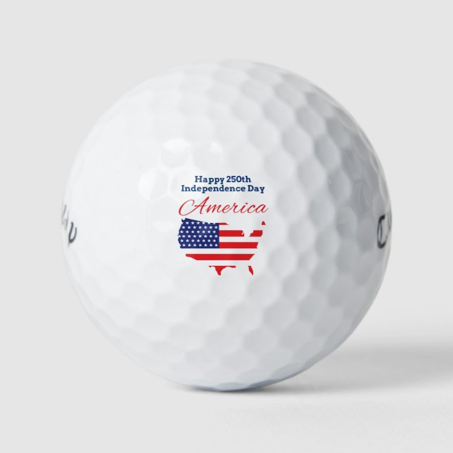 Pelotas De Golf Happy 250th Independence Day America 1776 -2026! (Anverso)