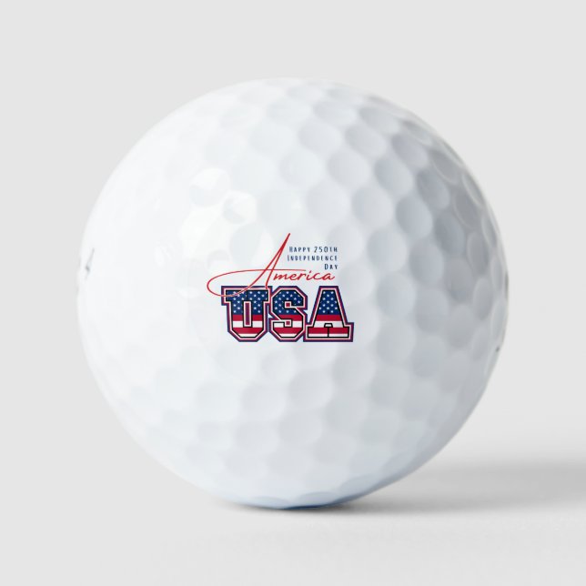Pelotas De Golf Happy 250th Independence Day America 1776-2026 (Anverso)