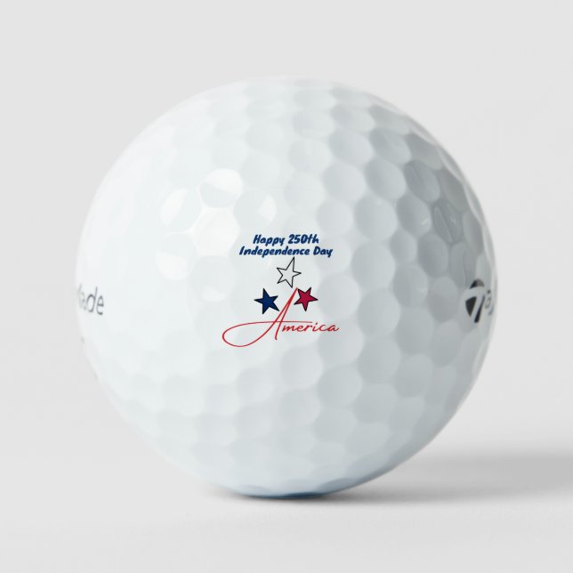 Pelotas De Golf Happy 250th Independence Day America 1776-2026 (Anverso)