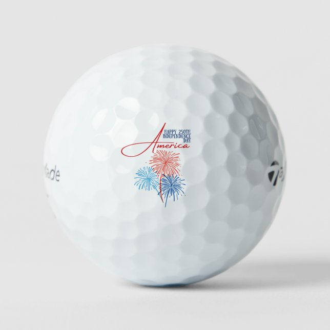 Pelotas De Golf Happy 250th Independence Day America 1776-2026 (Anverso)