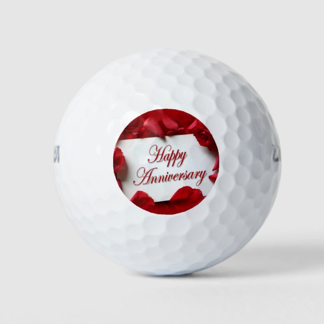 PELOTAS DE GOLF **HAPPY ANNIVERSARY GOLFER*** GOLF BALL (Anverso)