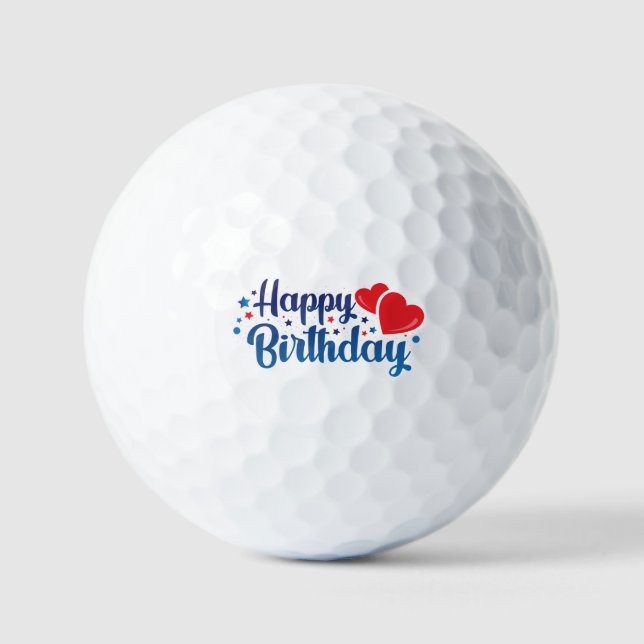 Pelotas De Golf happy birthday (Anverso)