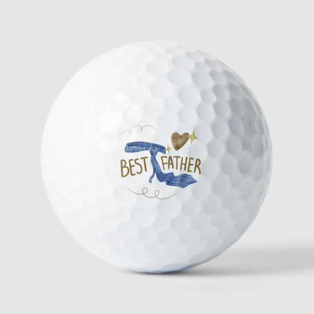 Pelotas De Golf Happy Father's Day  Best Father's Funny (Anverso)