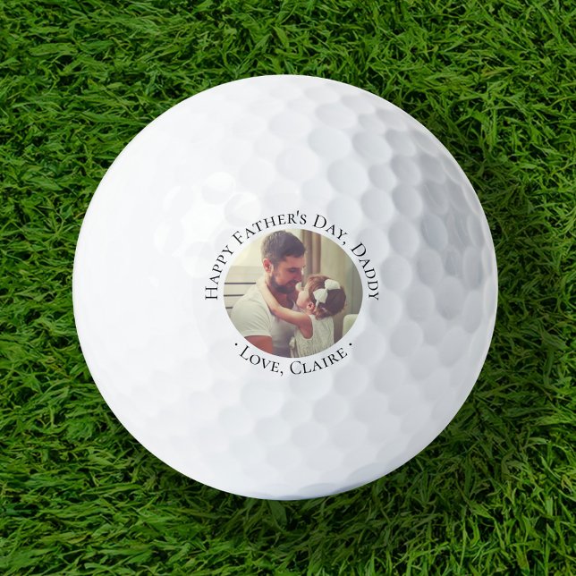 Pelotas De Golf Happy Father's Day Daddy Panes de golf (Subido por el creador)