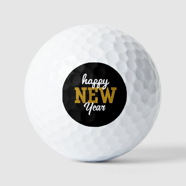 Pelotas De Golf Happy New YearT-Shirt (Anverso)